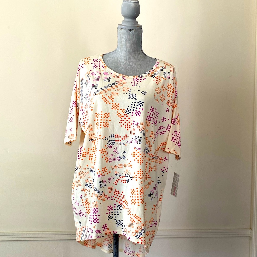 LuLaRoe “IRMA” HIGH-LOW TUNIC OVERSIZED TOP SIZE SMALL 🌟NWT🌟